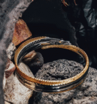 The Hairtail Bracelet – Handcrafted Stainless Steel Bangle, “Grace Under Pressure,” Adjustable Fit, Two Sizes