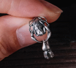 The Scorpion Tail Ring – Handcrafted 925 Sterling Silver, “Thorns Out, Softness In,” Adjustable Unisex Band