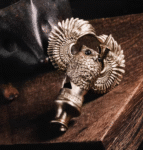 The Owl Whistle – Handcrafted Solid Brass Keychain, “The Sentinel’s Call”