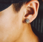 The Spider Earrings – Handcrafted Sterling Silver with Gold Accent, “Threads of Fate,”