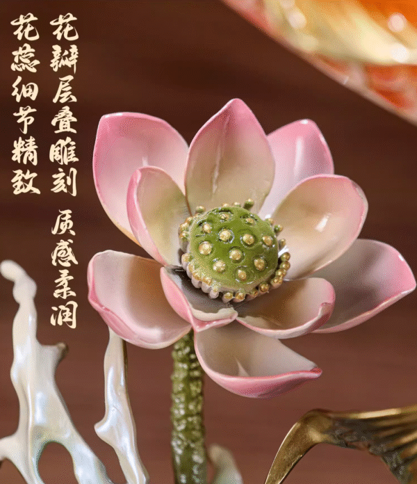 “Abundance Year After Year” – Handcrafted Solid Brass Koi Sculpture, “Leaping Over the Dragon Gate”, Auspicious Symbol of Success & Prosperity