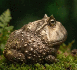 Chubby Horned Frog – Handcrafted Solid Brass Sculpture, “The Wealthy Hopper”, Desk Companion & Palm Worry Stone