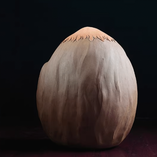 Laozi – Handcrafted Zisha Clay Sculpture, “The Sage of Tao”, One Hand to Heaven, One Hand to Earth, Zen Art for Study & Office