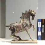 Ancient Stone Horse Collection – Handcrafted Qing Dynasty Style Sculptures, Antique Patina, Five Classic Forms for Desk & Garden