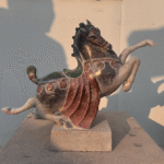 Ancient Stone Horse Collection – Handcrafted Qing Dynasty Style Sculptures, Antique Patina, Five Classic Forms for Desk & Garden